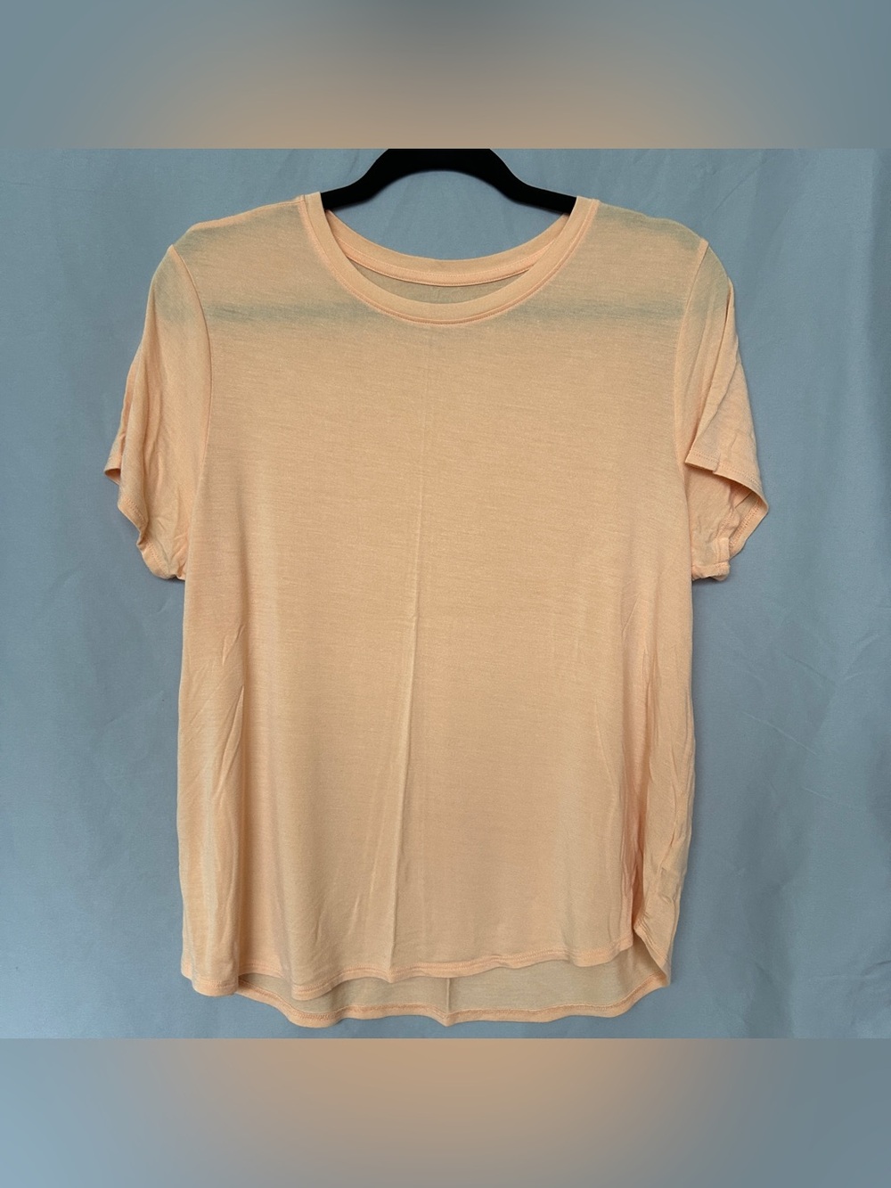 Tahari Super Soft Crewneck T-Shirt Muted Orangey Peach Size XL